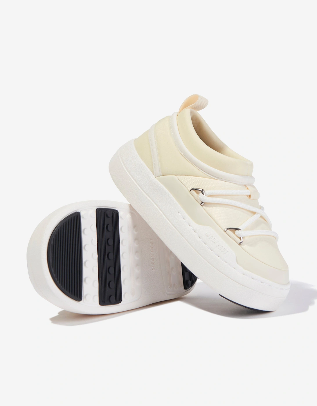 Moon Boot Girls JR Park Icon Trainers Ivory