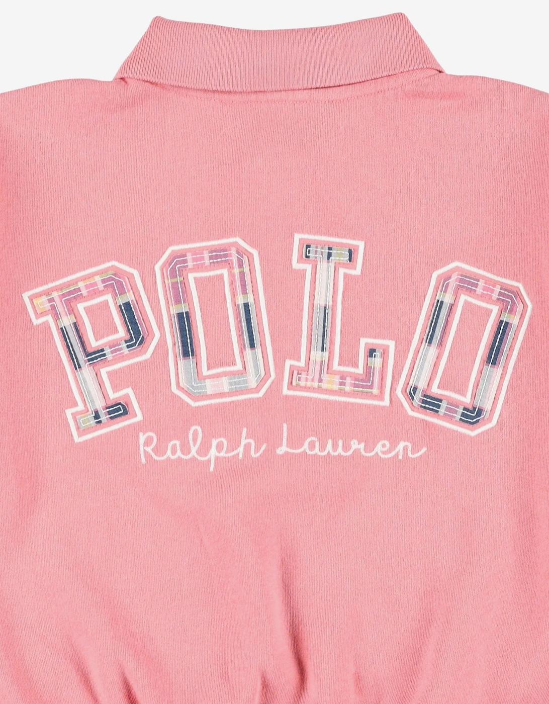 Girls Polo Sweatshirt in Pink