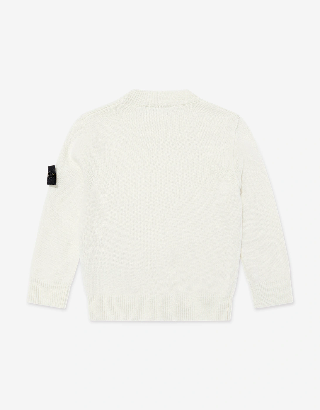 Boys Wool Knitted Jumper in Ivory