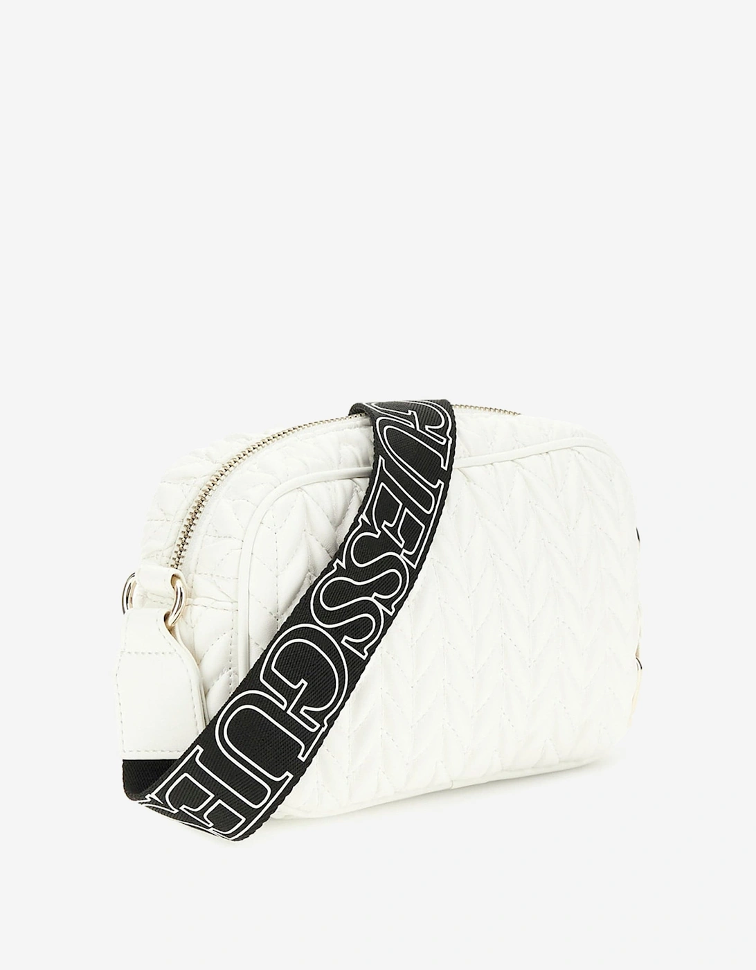 Girls Quilted Crossbody Bag in Ivory (18cm)