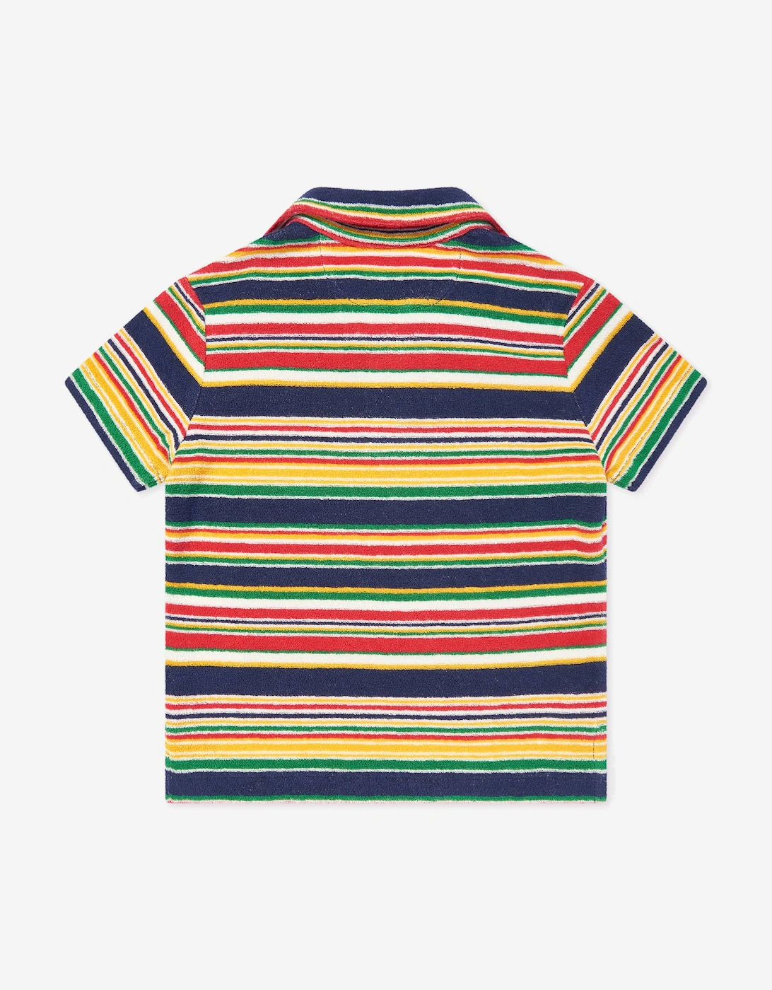 Boys Striped Polo Shirt in Yellow