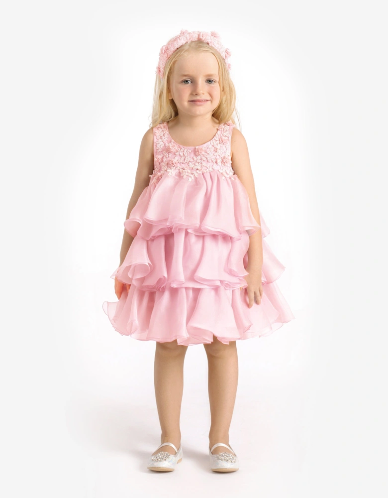 Girls Lumi Dress in Pink