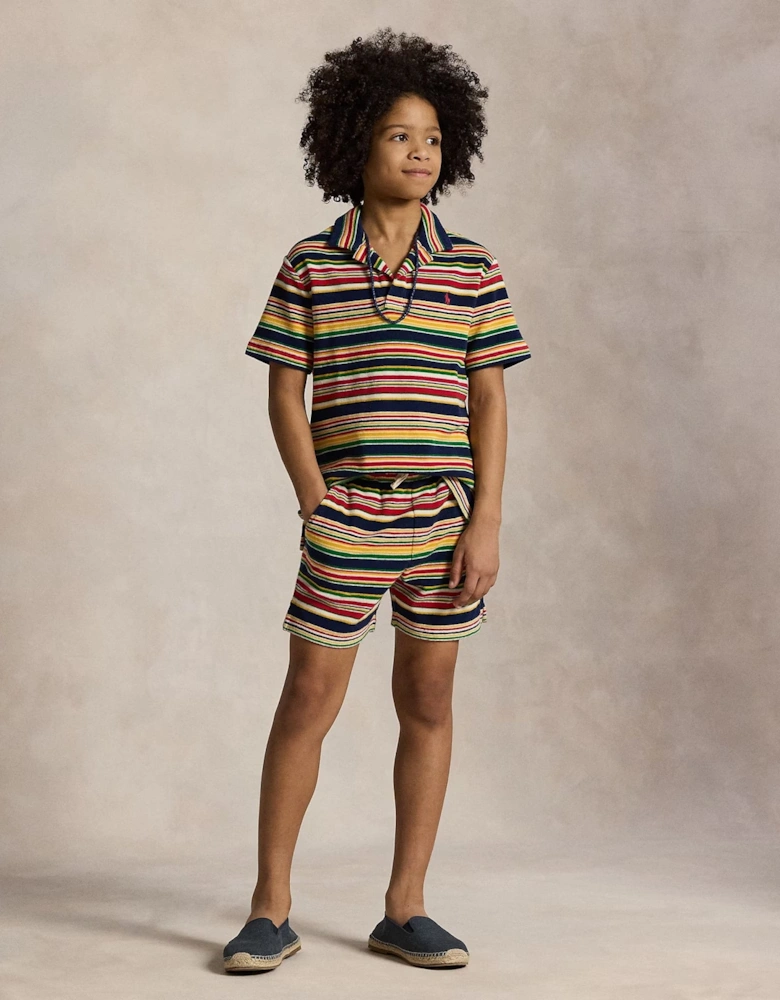 Boys Striped Shorts in Multicolour