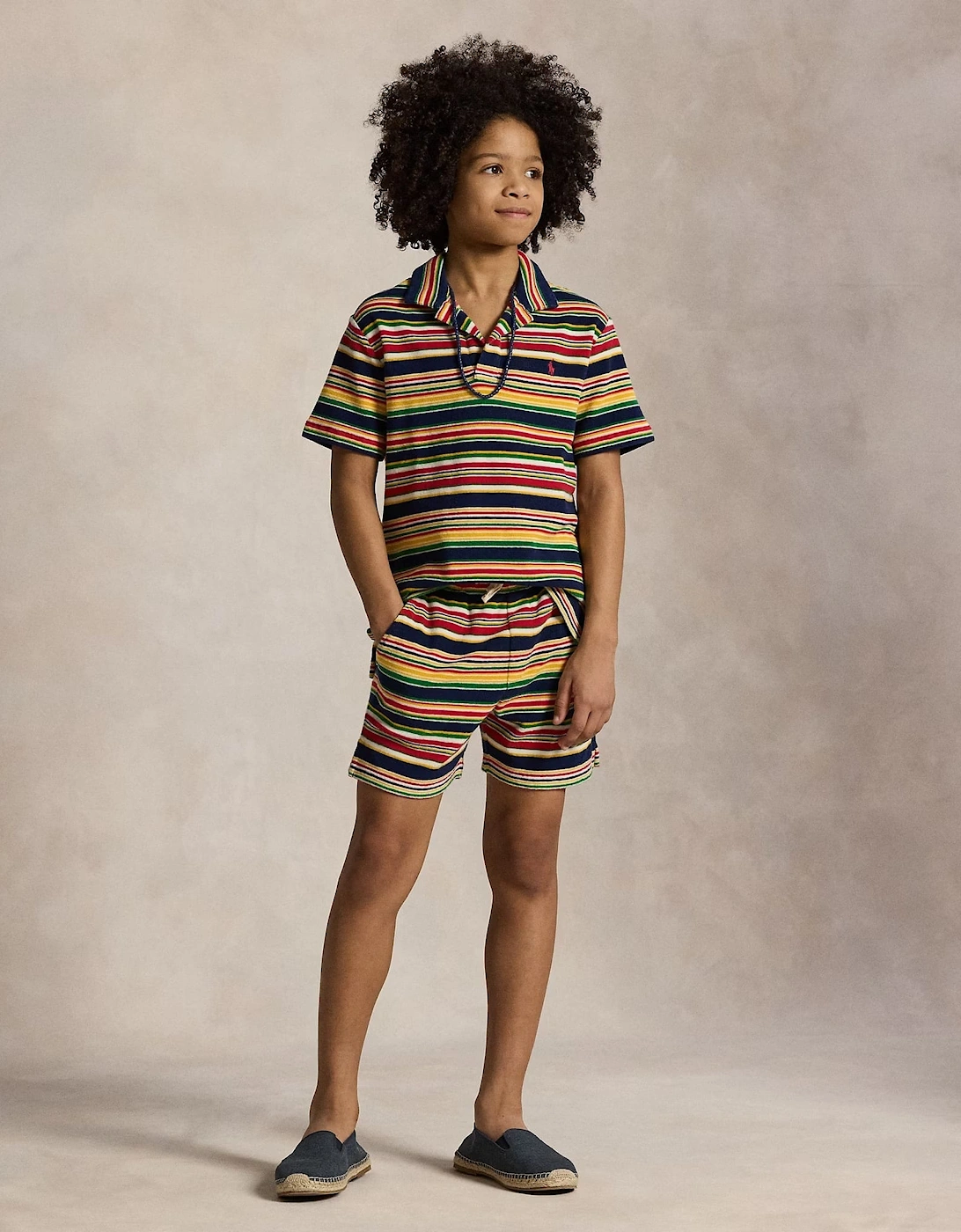 Boys Striped Shorts in Multicolour