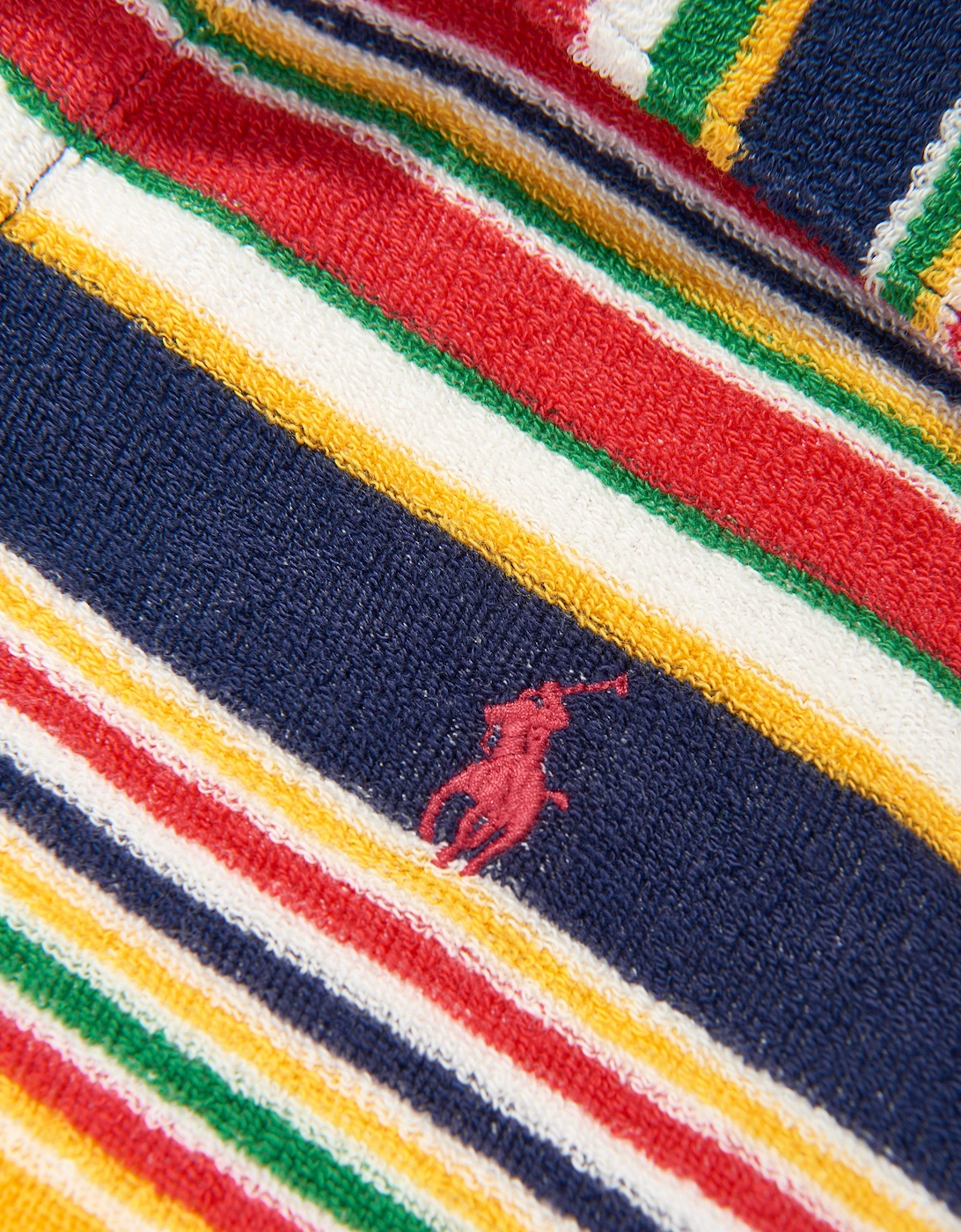 Boys Striped Polo Shirt in Yellow