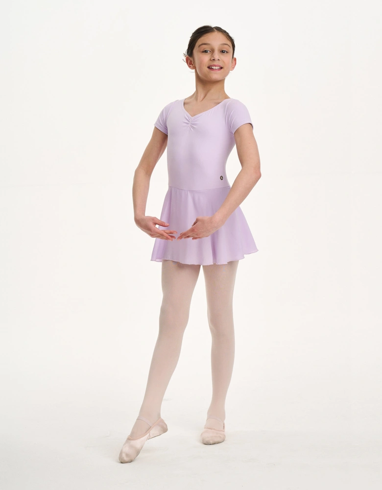 Girls Tendu Leotard With Skirt in Purple