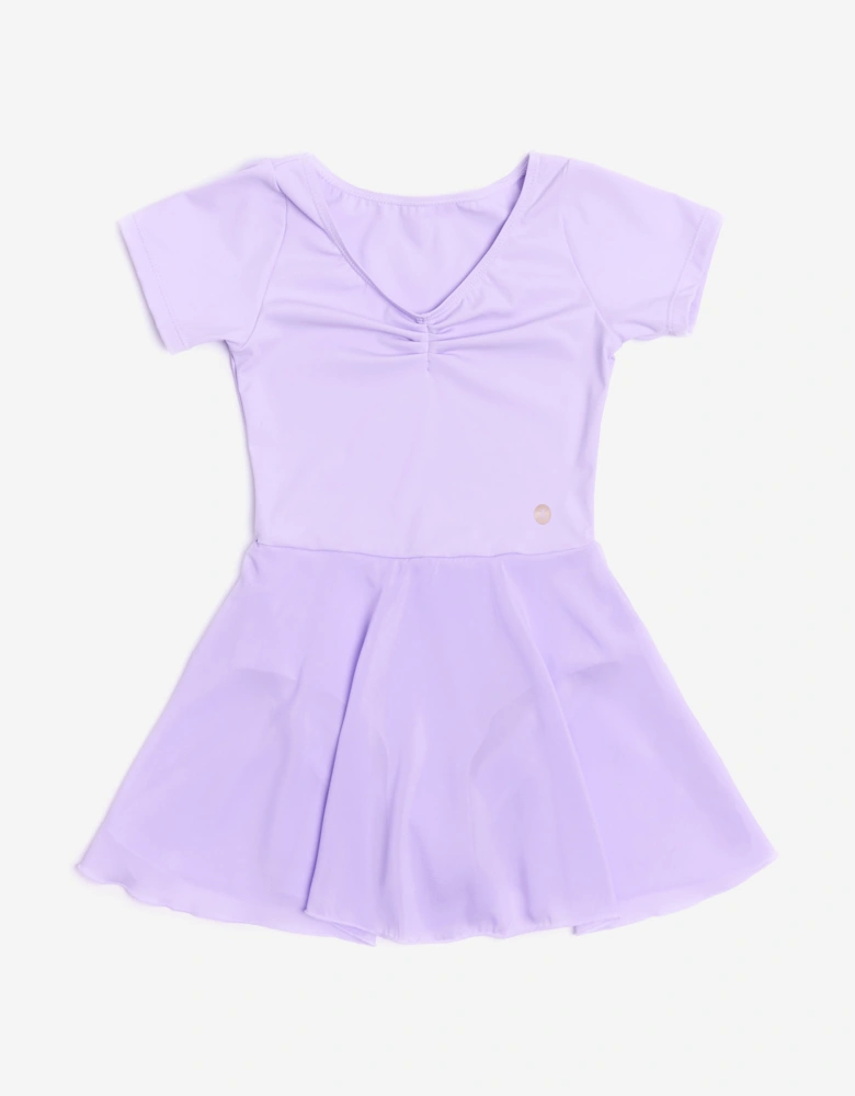 Girls Tendu Leotard With Skirt in Purple