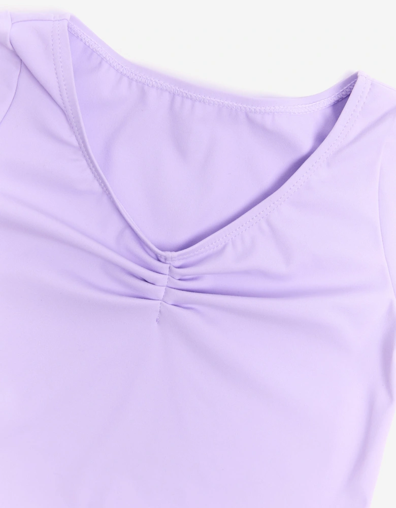 Girls Tendu Leotard With Skirt in Purple