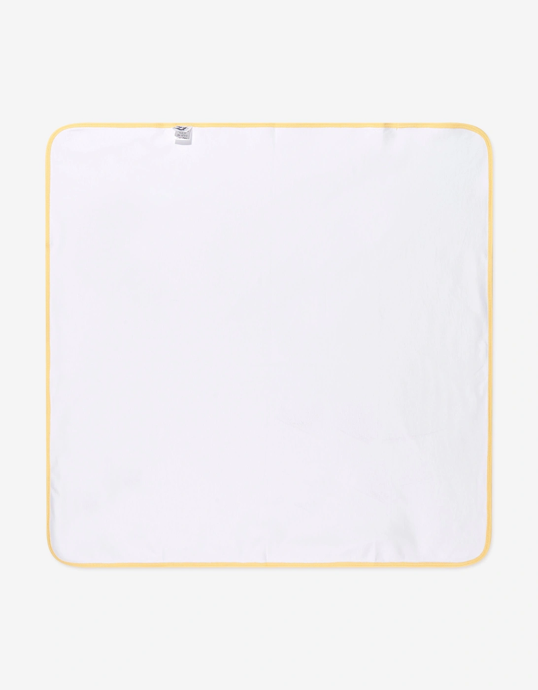 Baby Rubber Ducky Embroidered Receiving Blanket in White