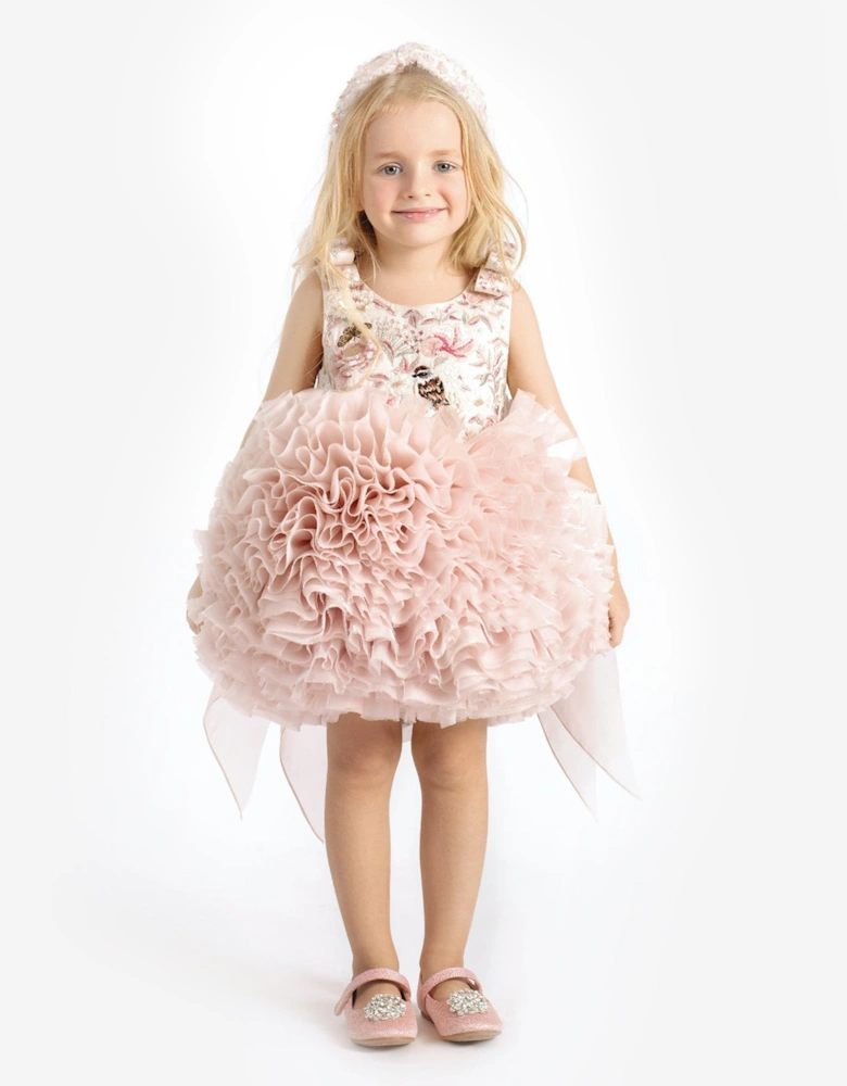 Girls Pomme Dress in Blush