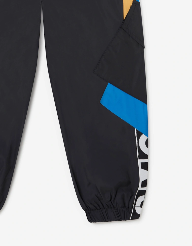 Boys Cargo Trousers in Black