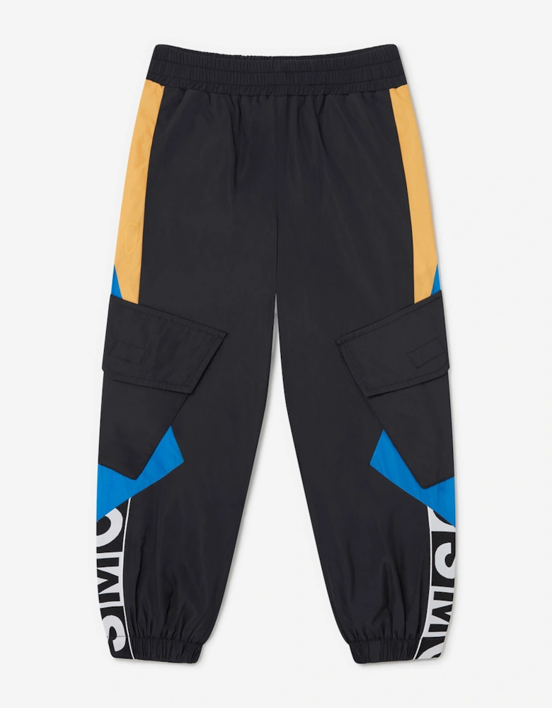 Boys Cargo Trousers in Black