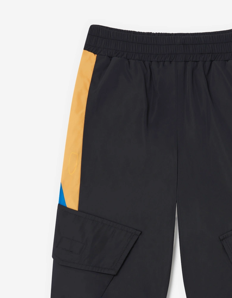 Boys Cargo Trousers in Black