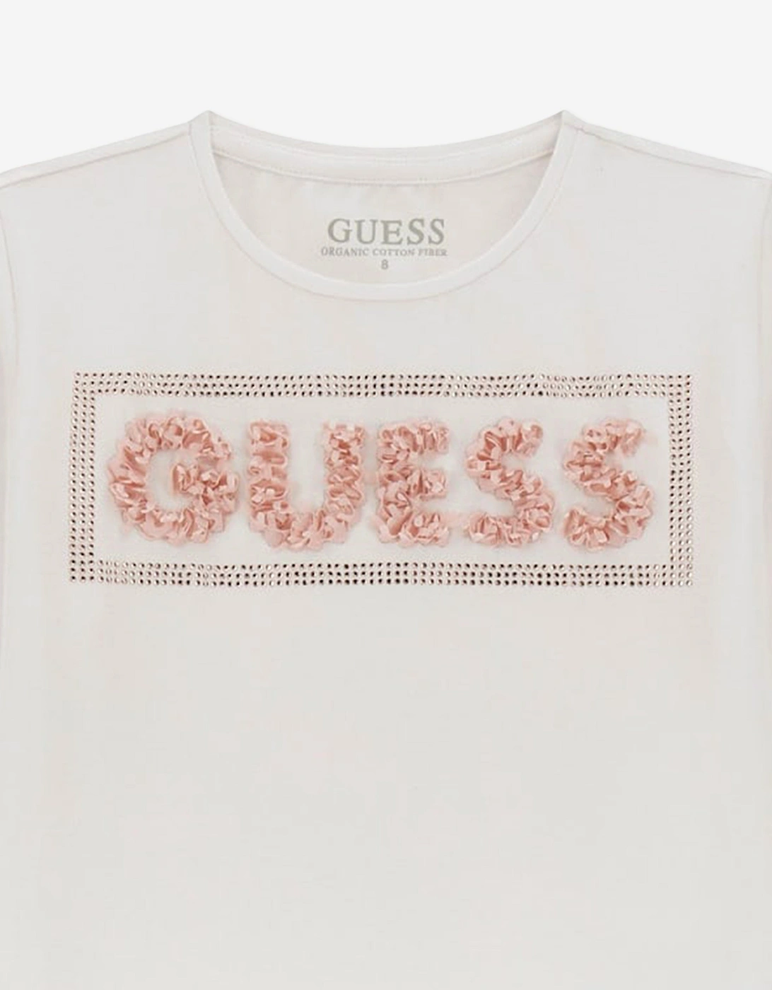 Girls Midi Logo T-Shirt in White