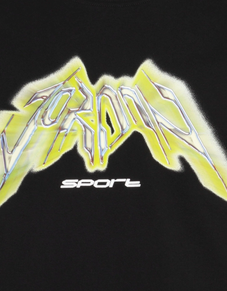 Boys Sports Graphic T-Shirt in Black