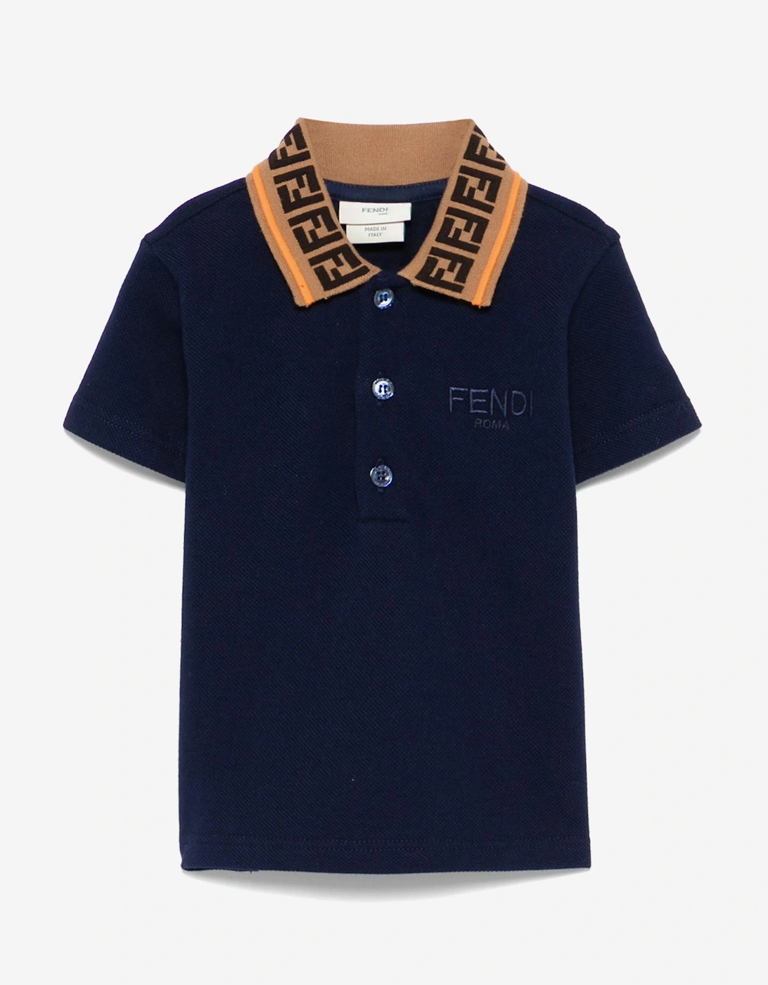 Baby Boys Logo Polo Shirt in Navy, 5 of 4