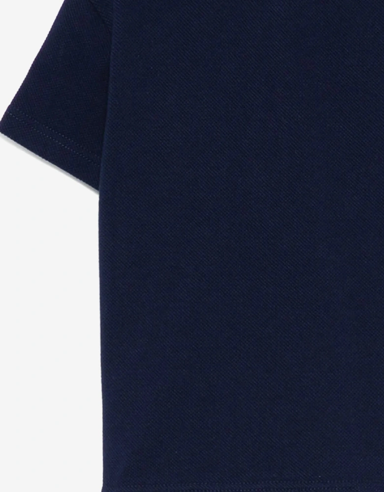 Baby Boys Logo Polo Shirt in Navy