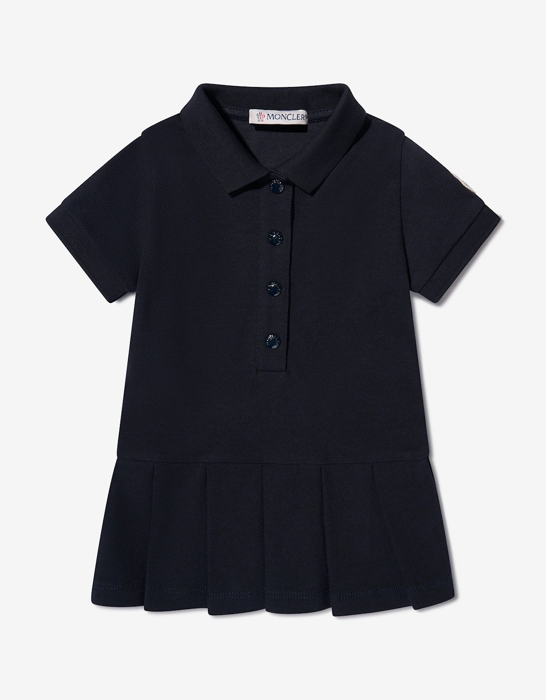Enfant Baby Girls Branded Polo Dress in Navy, 5 of 4