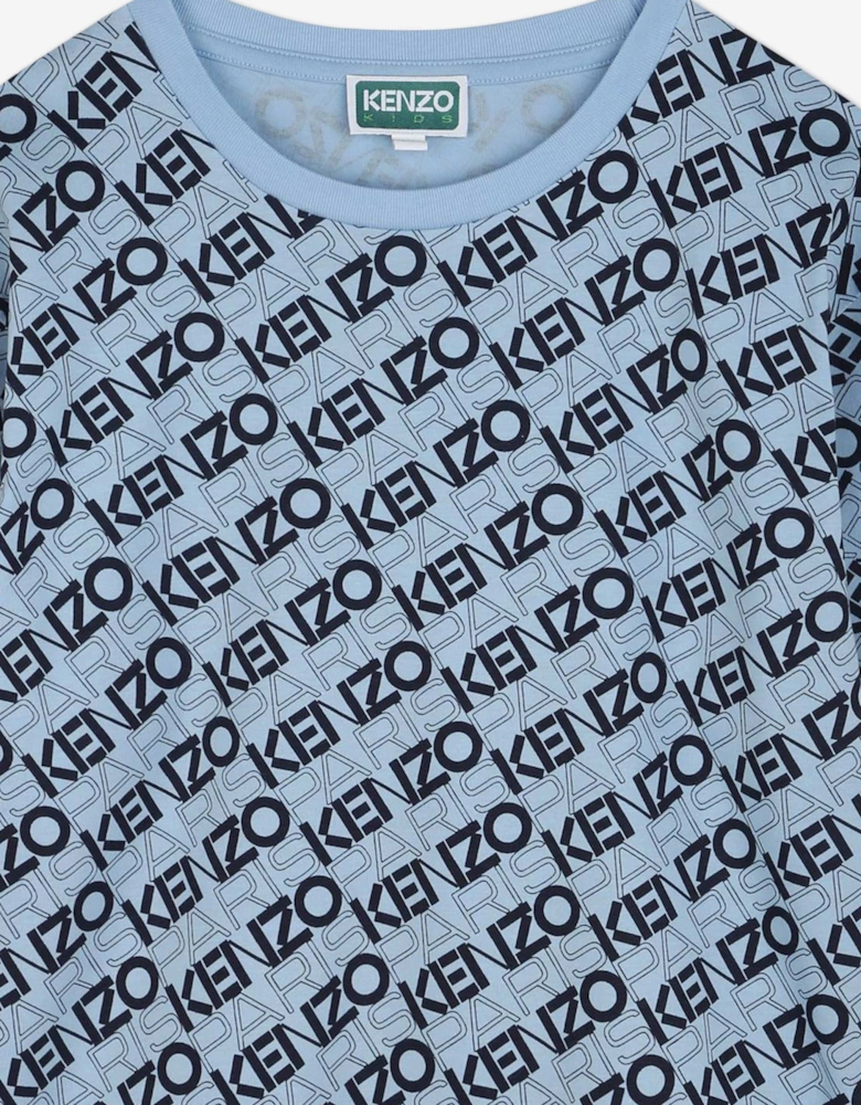 Boys Logo T-Shirt in Blue