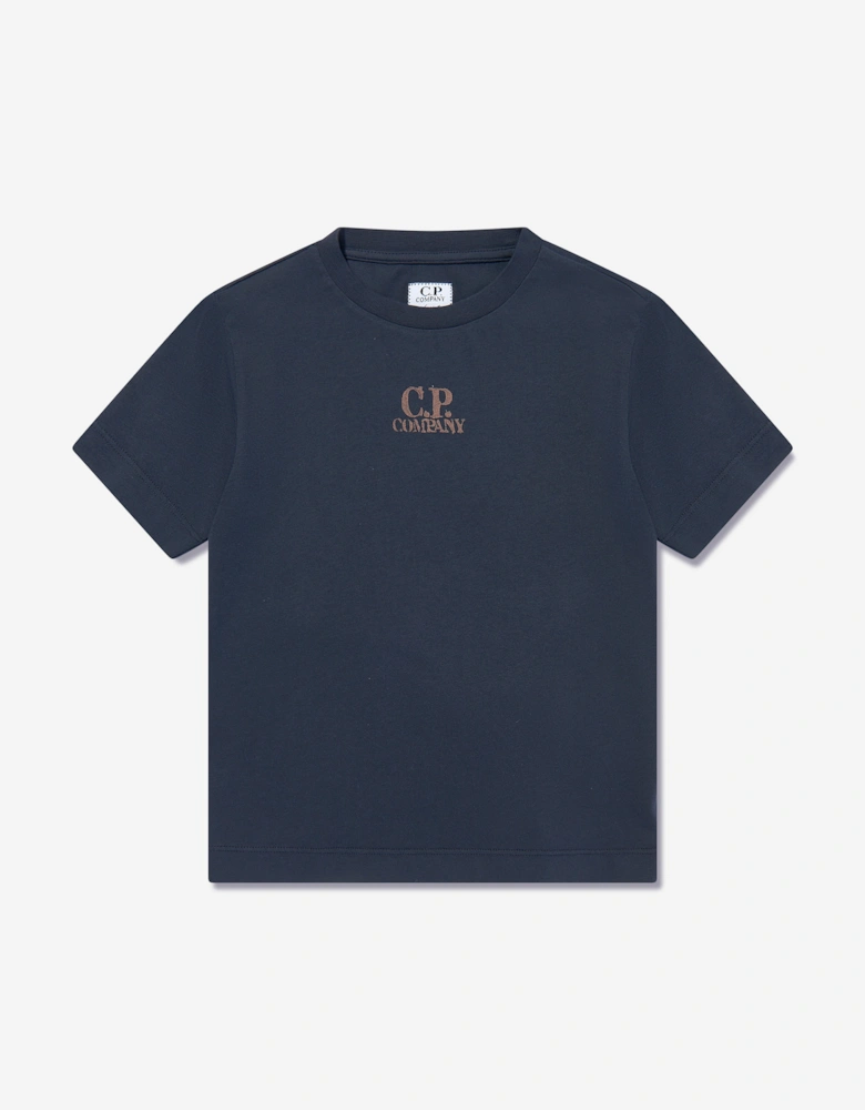 C.P. Company Boys Logo Short Set in Navy