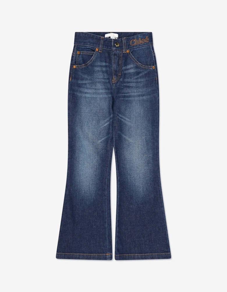 Girls Denim Jeans in Blue