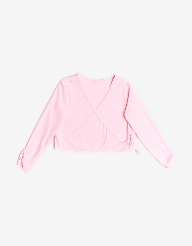 Girls Rhythm Wrap Top in Pink