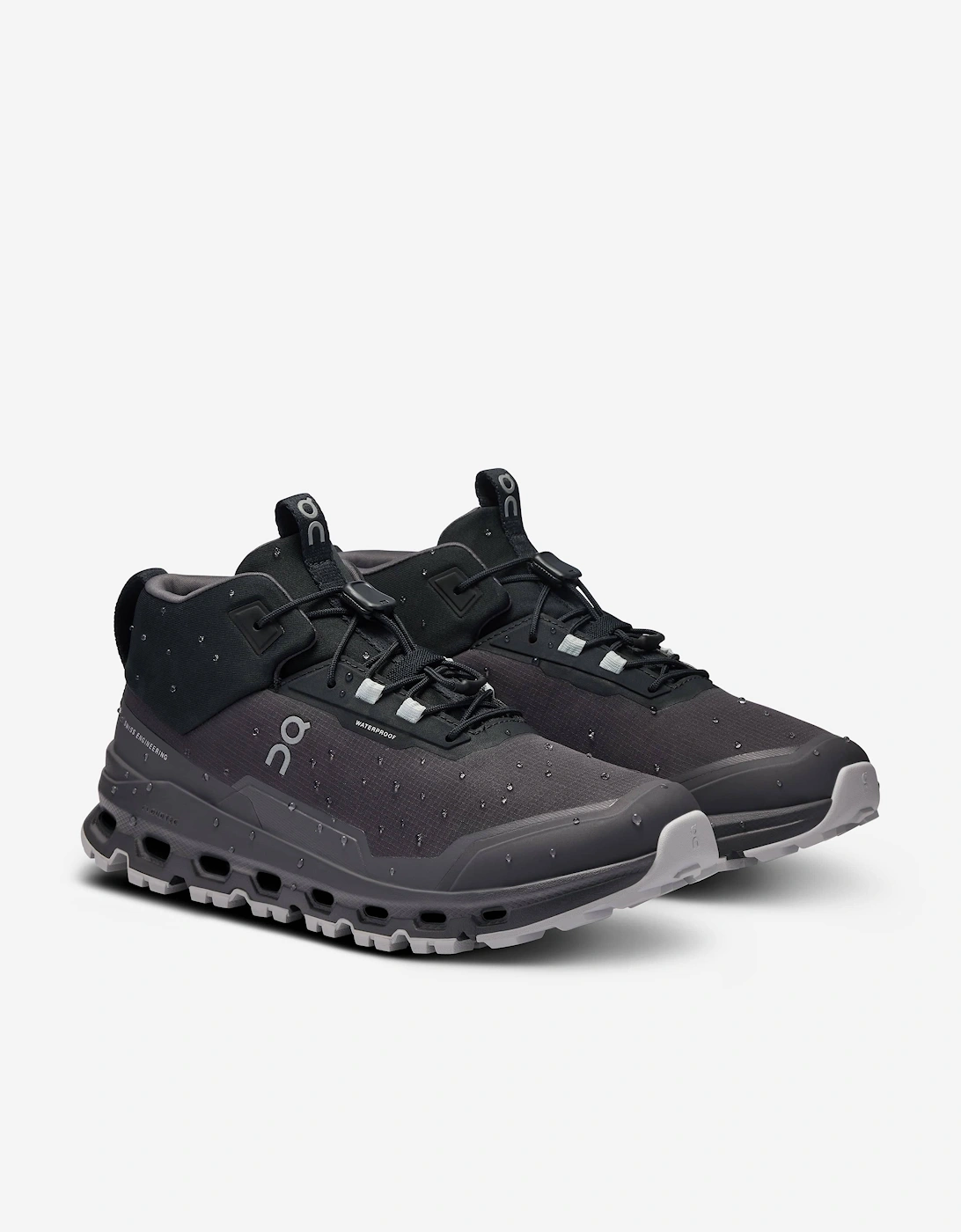 Running Kids Cloudhero Mid Waterproof Trainers in Black
