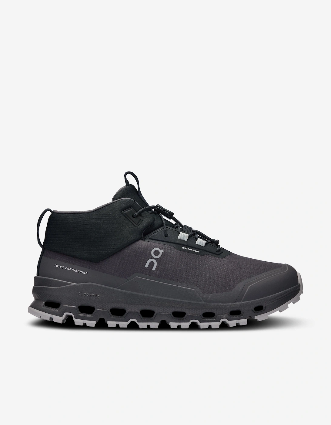Running Kids Cloudhero Mid Waterproof Trainers in Black, 5 of 4