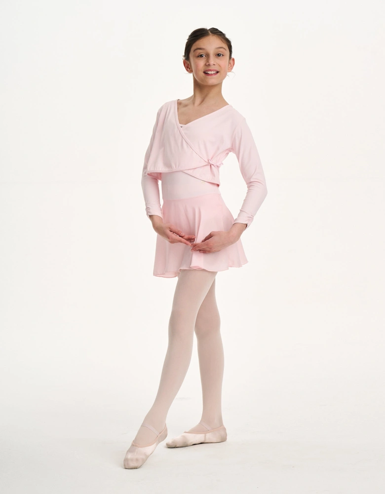 Girls Rhythm Wrap Top in Pink