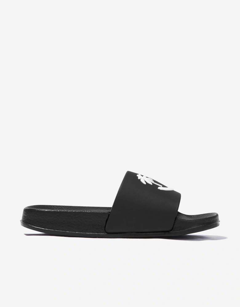 Kids Zhappy Sliders in Black