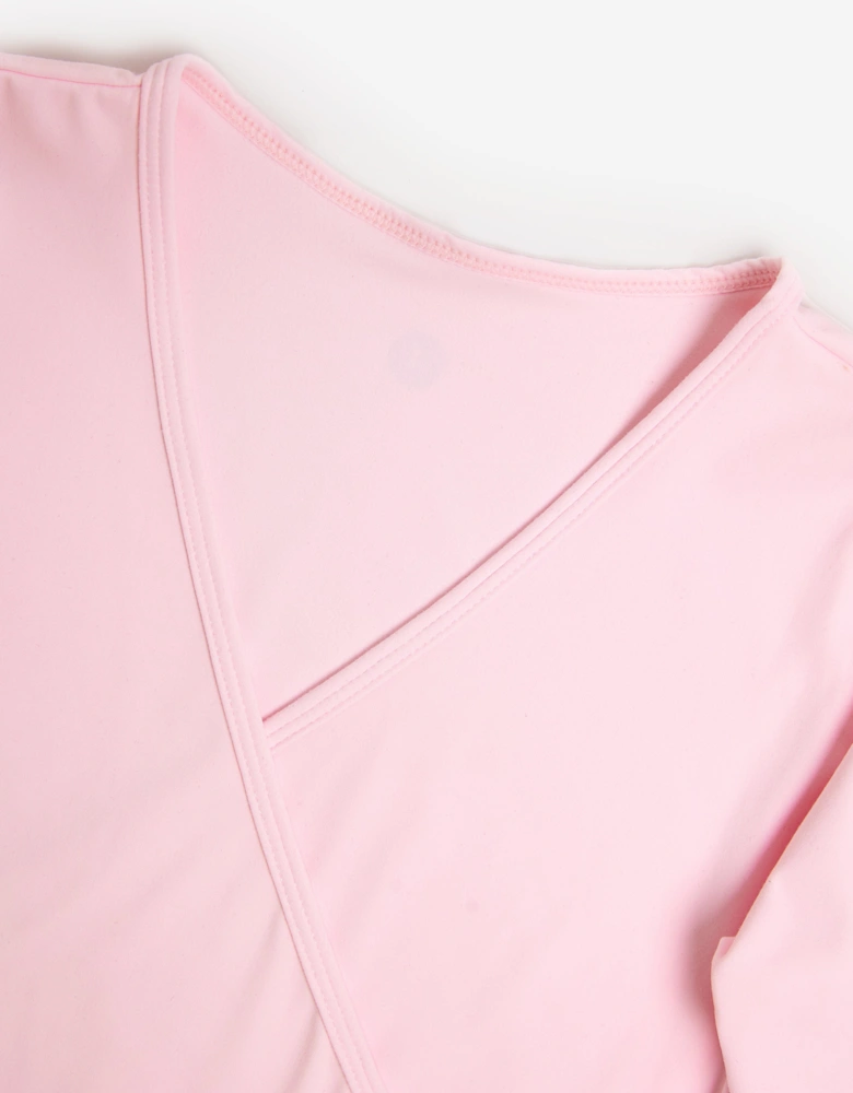 Girls Rhythm Wrap Top in Pink