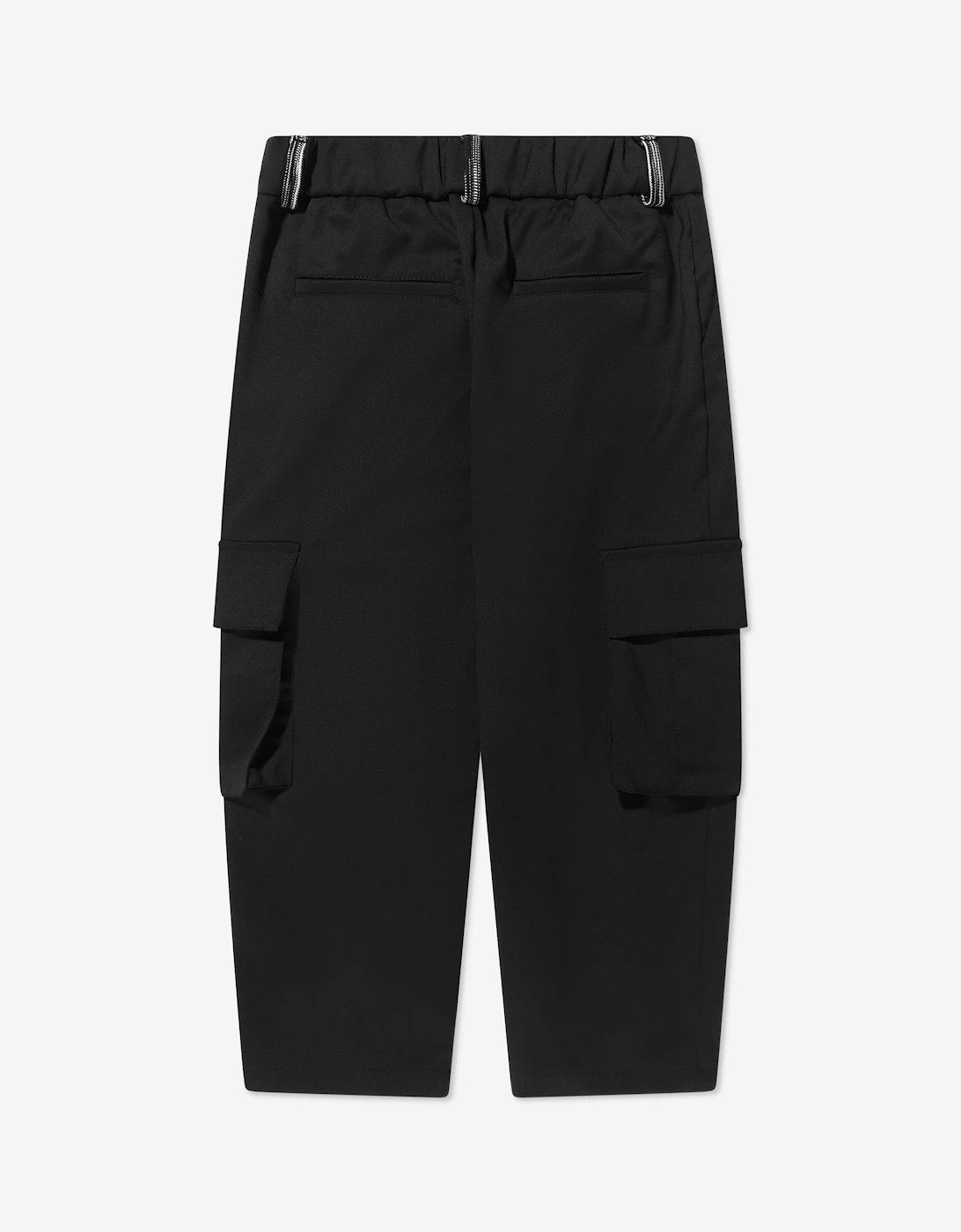 Boys Cargo Trousers in Black