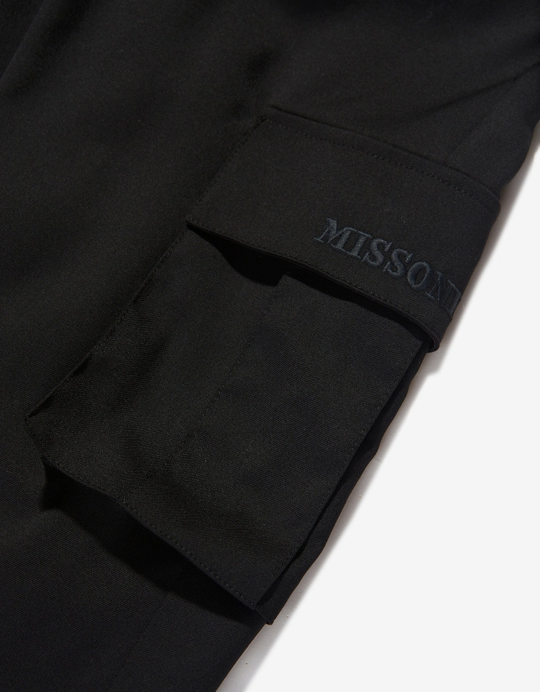 Boys Cargo Trousers in Black