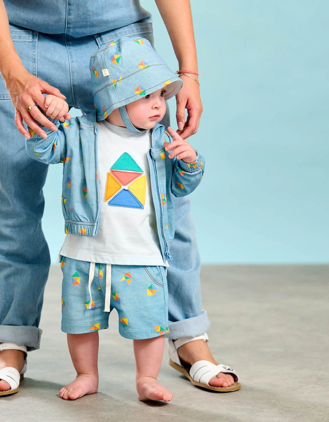 Boys Mavericks Beach Denim Shorts in Blue, 6 of 5