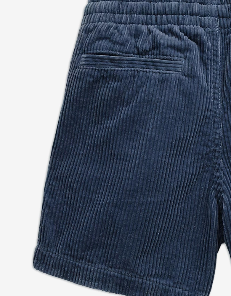 Boys Corduroy Prepster Shorts in Blue