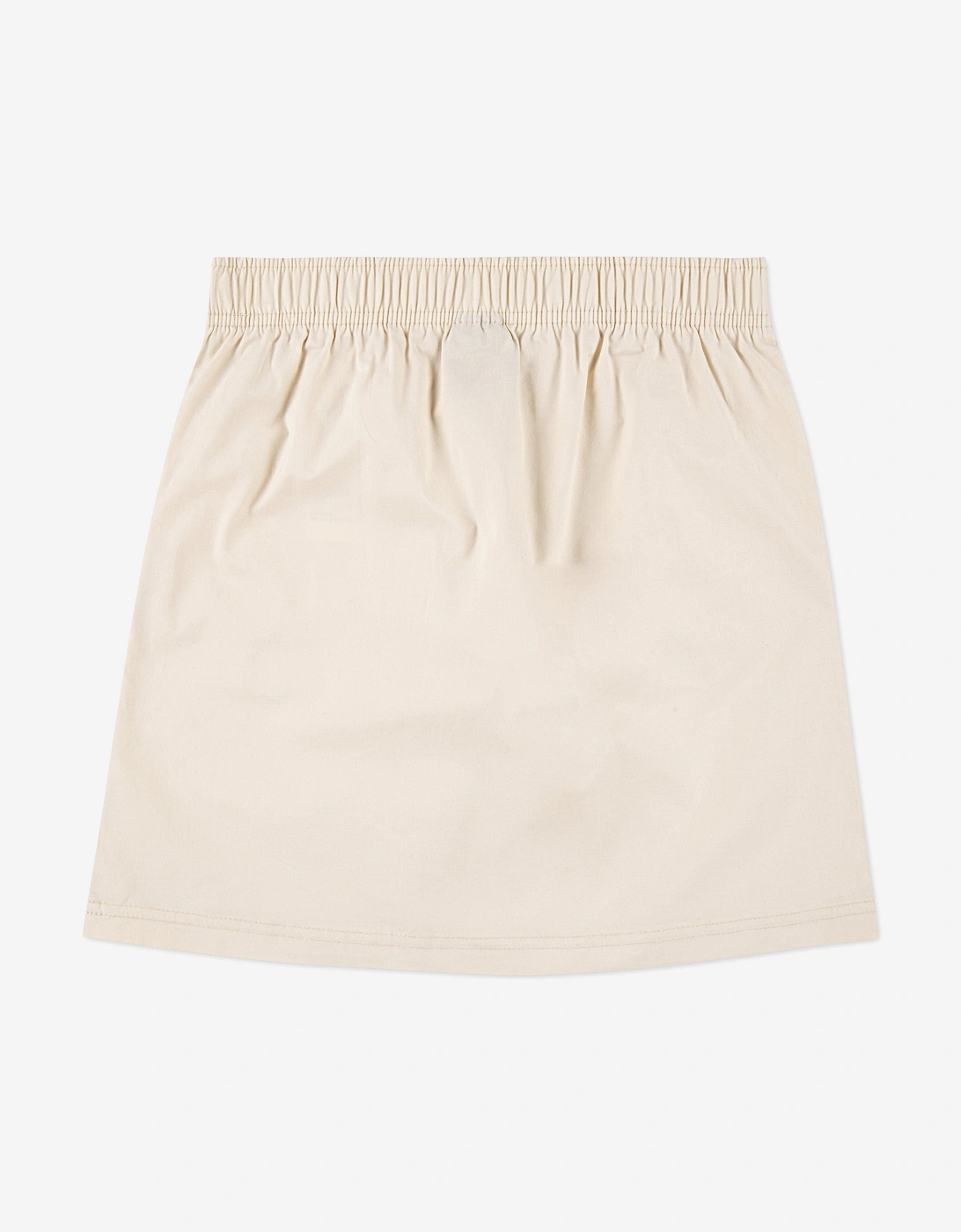 Girls Woven Patch Pocket Skirt in Beige