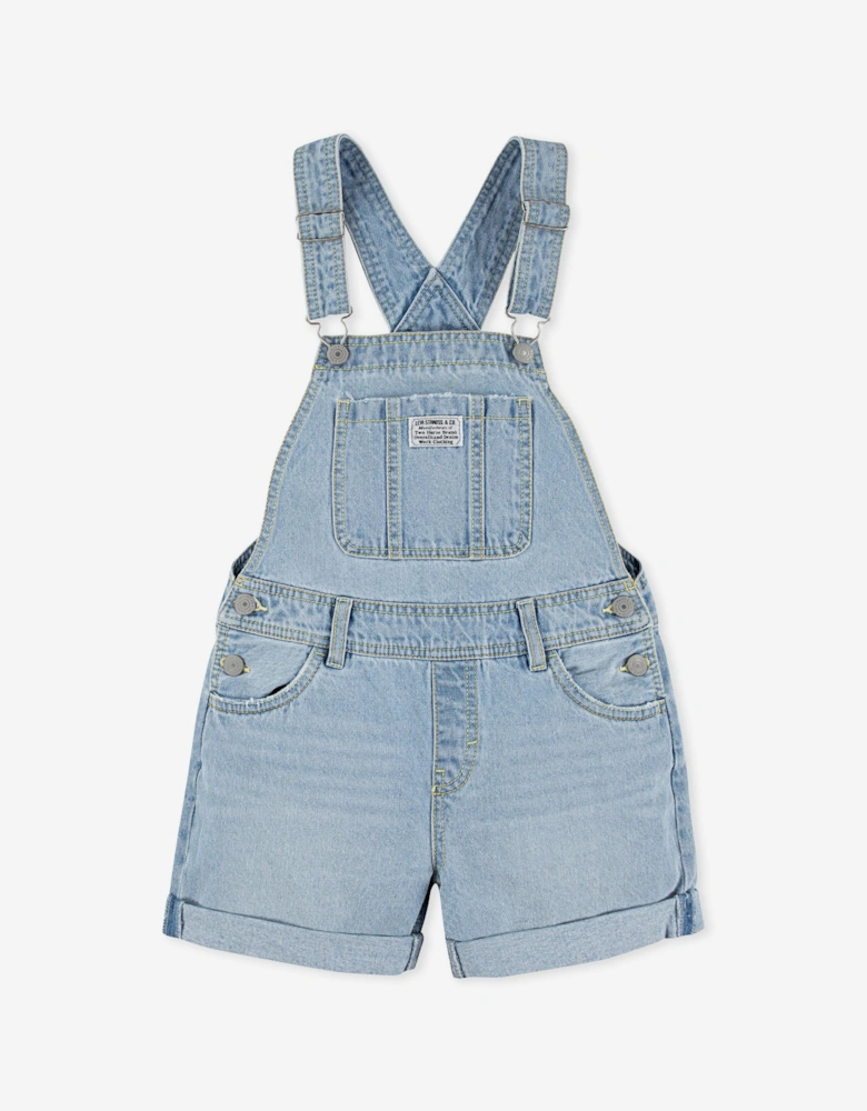 Girls Classic Shortalls in Blue