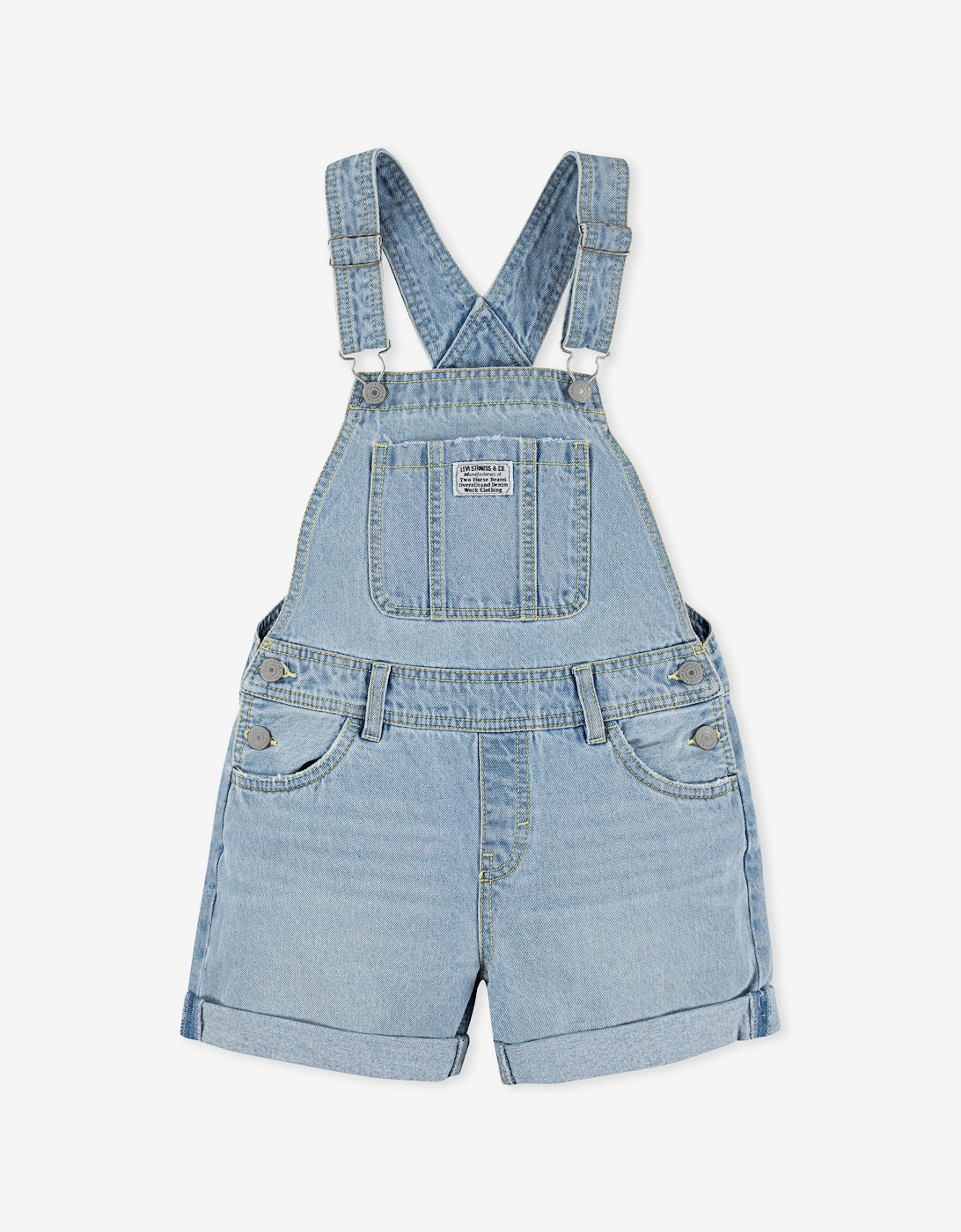 Girls Classic Shortalls in Blue, 5 of 4