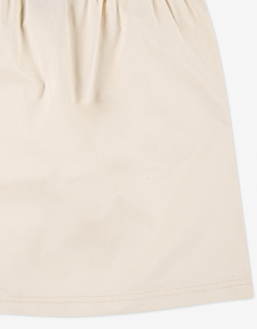 Girls Woven Patch Pocket Skirt in Beige