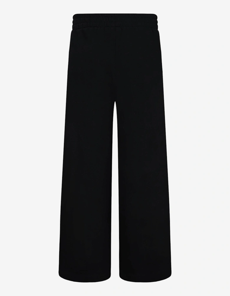 Girls NSW Club Fleece Wide Leg Pants in Black