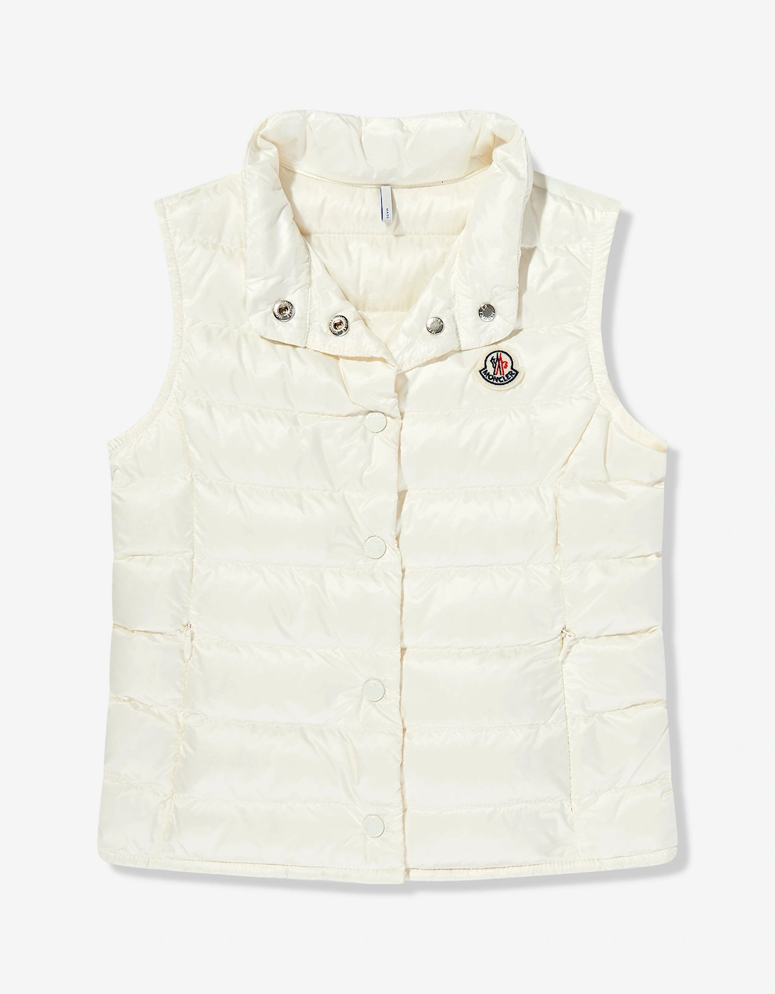 Girls Down Padded Liane Gilet in Ivory, 6 of 5
