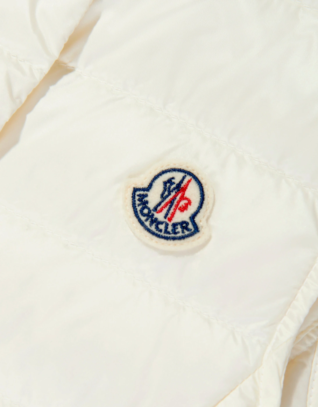 Girls Down Padded Liane Gilet in Ivory