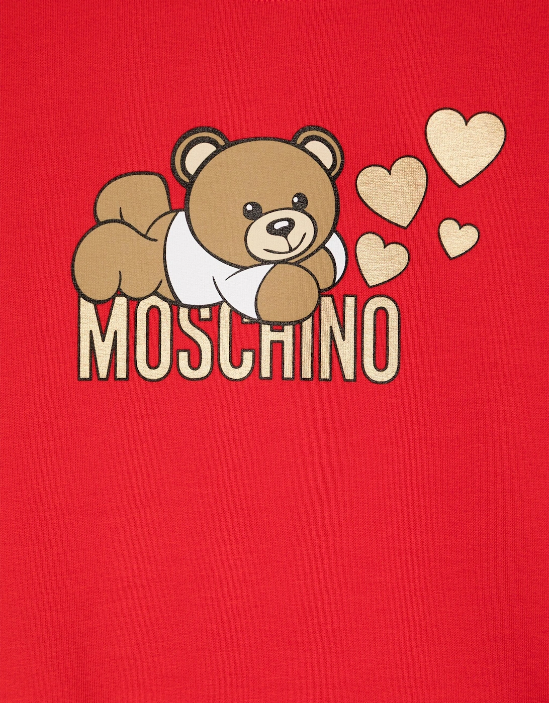 Girls Teddy Bear Logo Sweatshirt in Red