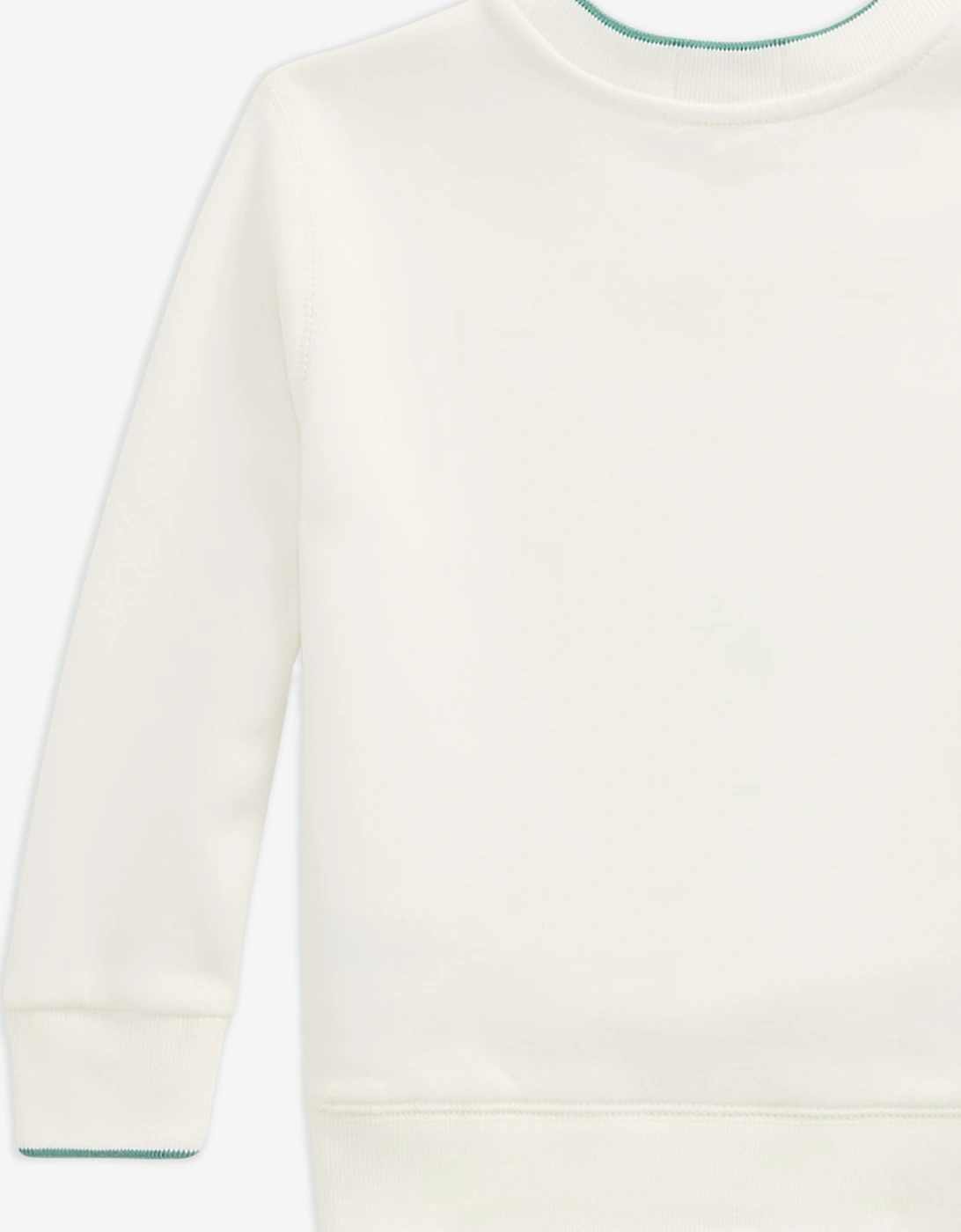 Boys Polo Bear Sweatshirt in Ivory M