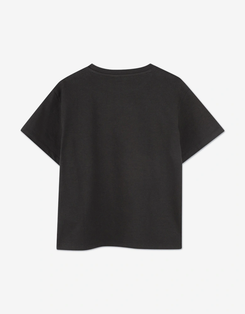 Boys Sunflowers T-Shirt in Black