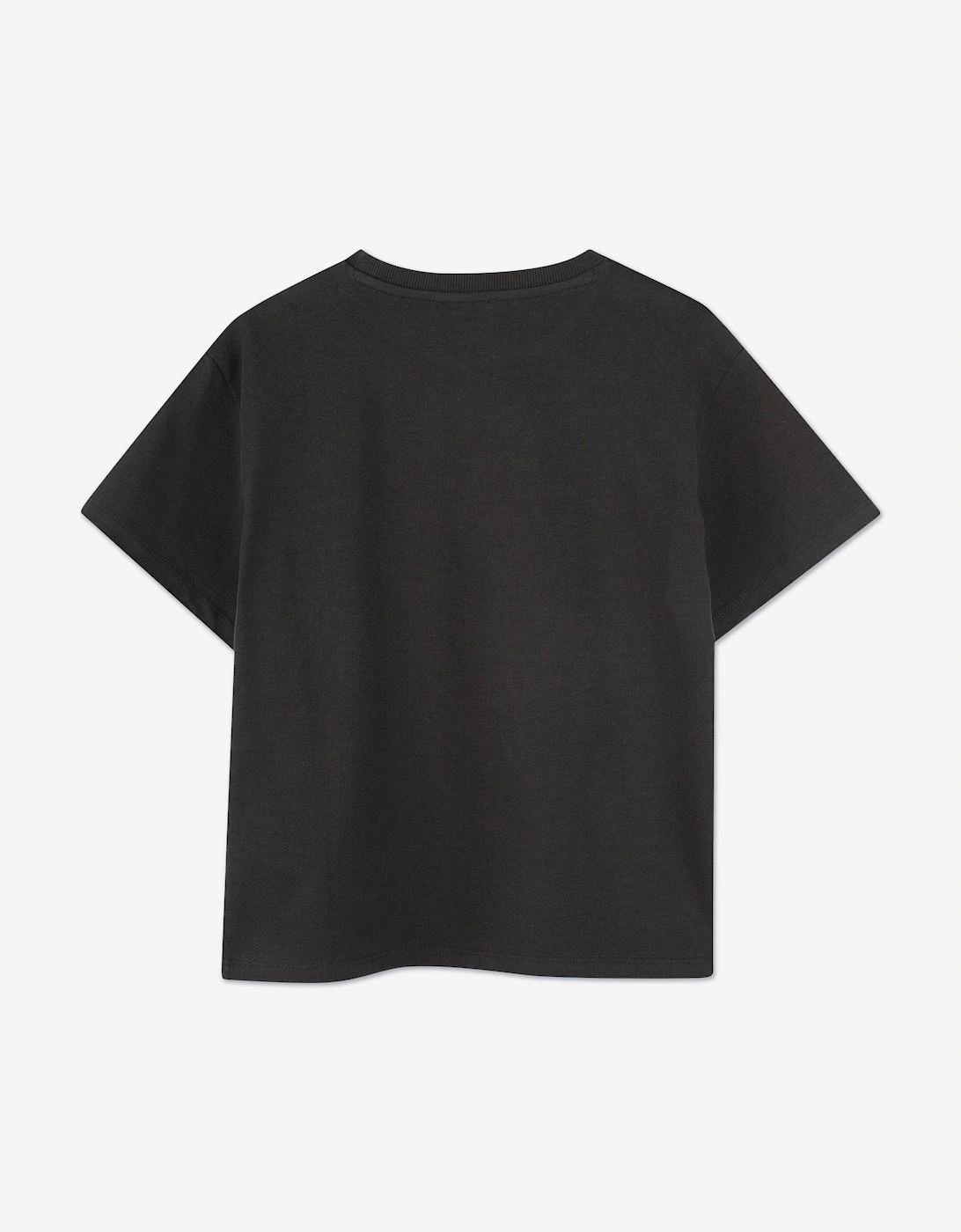 Boys Sunflowers T-Shirt in Black
