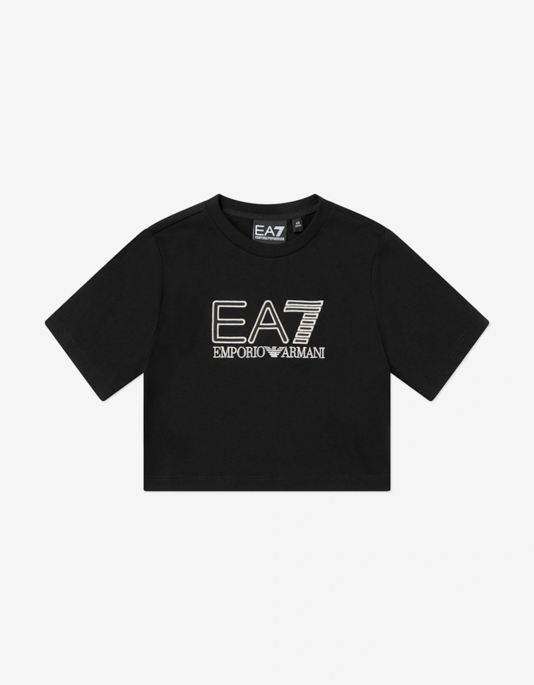 Girls Logo T-Shirt in Black