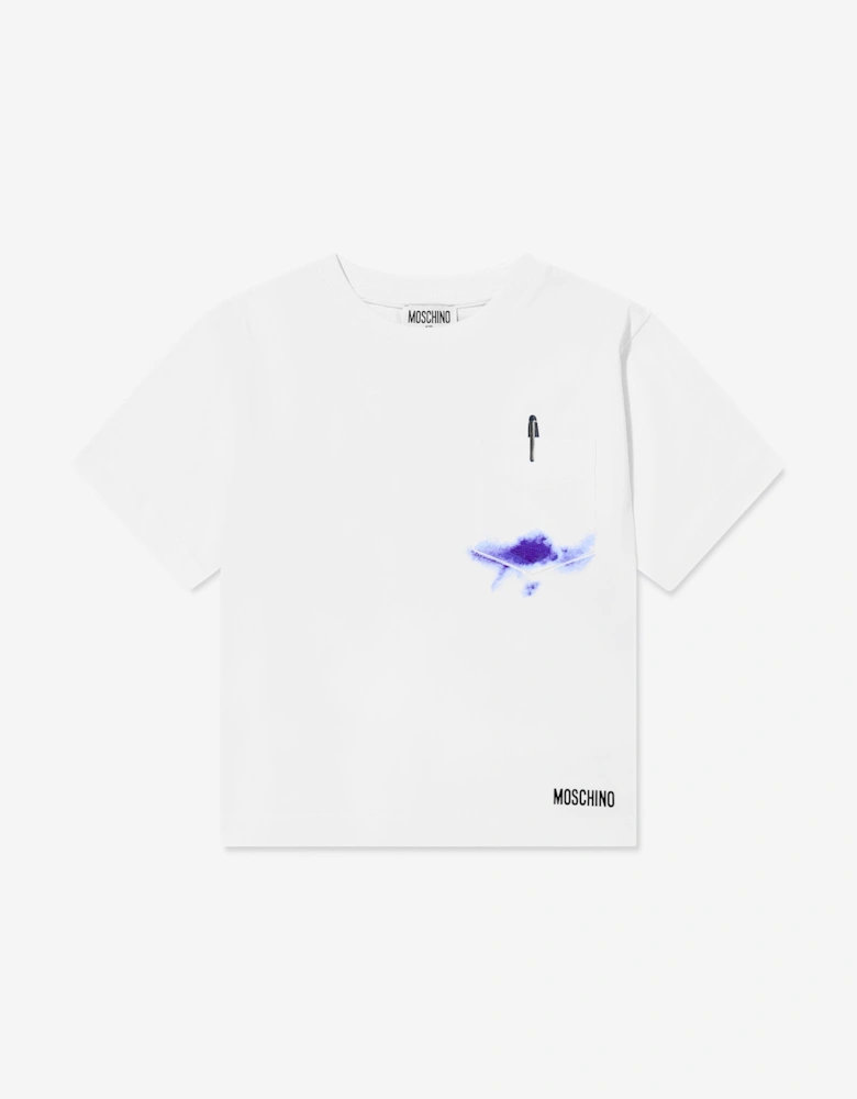Kids Pocket T-Shirt in White