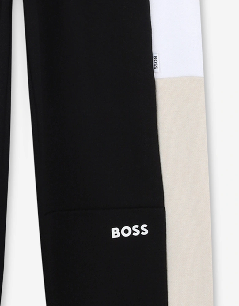 BOSS Boys Logo Joggers in Black