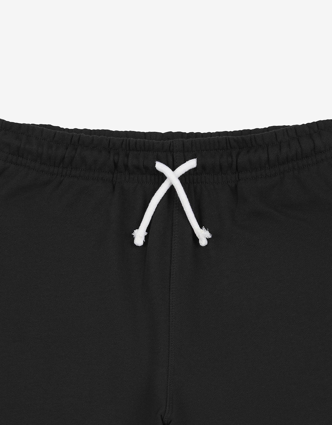 Boys French Terry Small Logo Shorts in Black